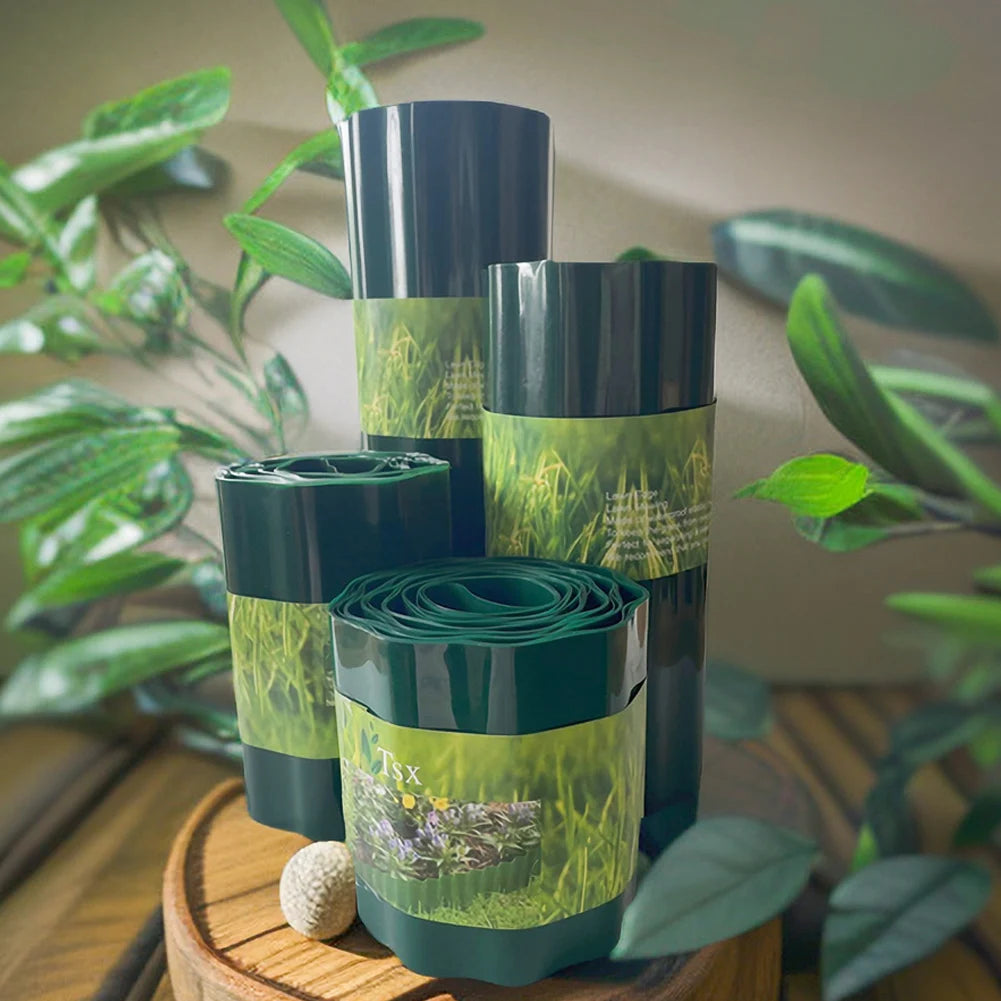 30cm/40cm grama gramado borda caminho afiação cerca ao ar livre paisagem jardim decoração diy flexível gramado afiação fronteira cerca