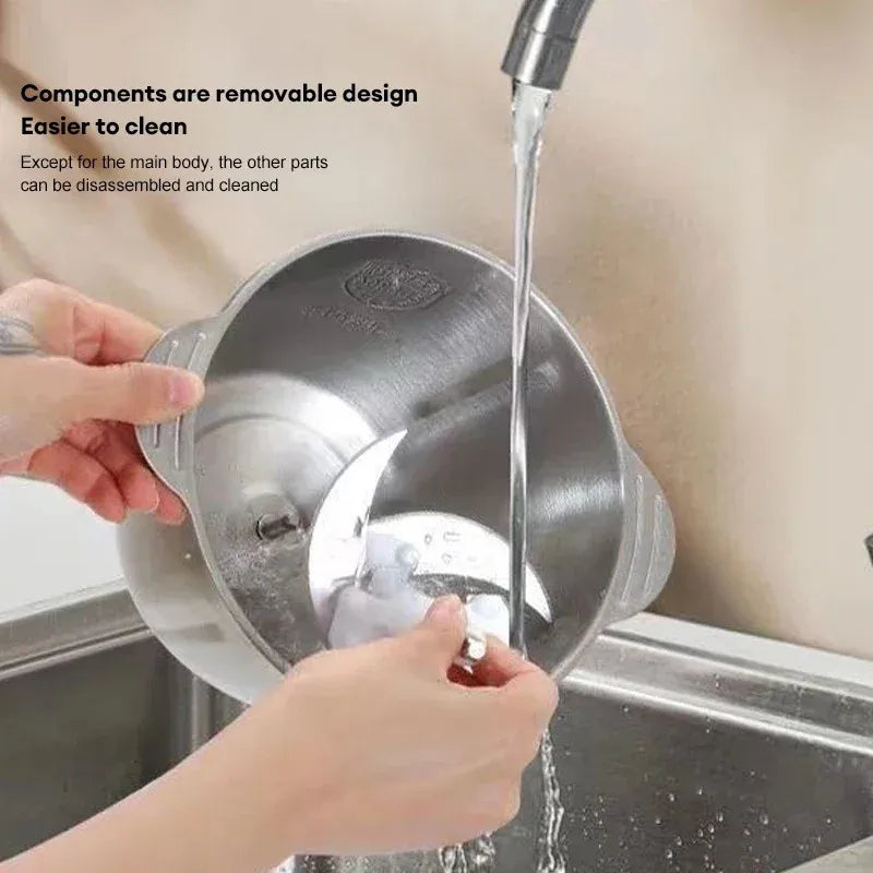 Moedores de Carne Elétricos Multifuncionais, Processador De Alimentos Para Bebês, Triturador De Alimentos, Fatiador De Vegetais, Baby Chopper, Aço Inoxidável 304, 5L, 110V US
