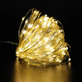 Outdoor LED Fairy Light String para o Natal, fio de cobre impermeável, decoração da guirlanda, casamento