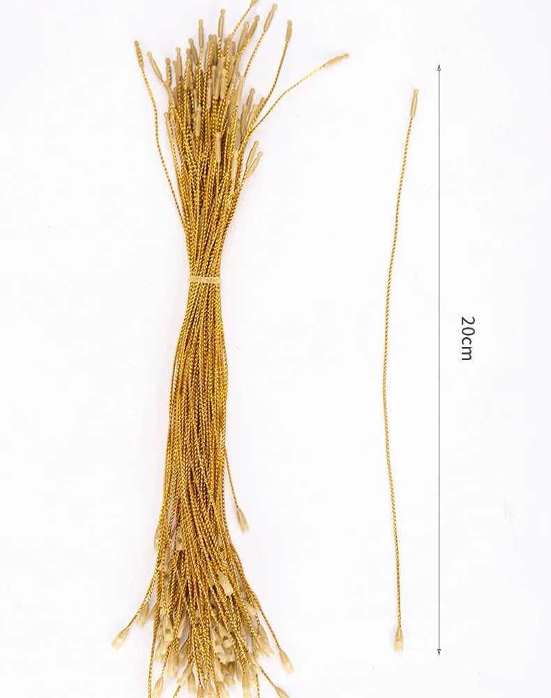 Decoração de árvore de natal ornamentos pendurado corda ouro prata pendurar tag cabo para natal fontes de festa de casamento noel navidad natal