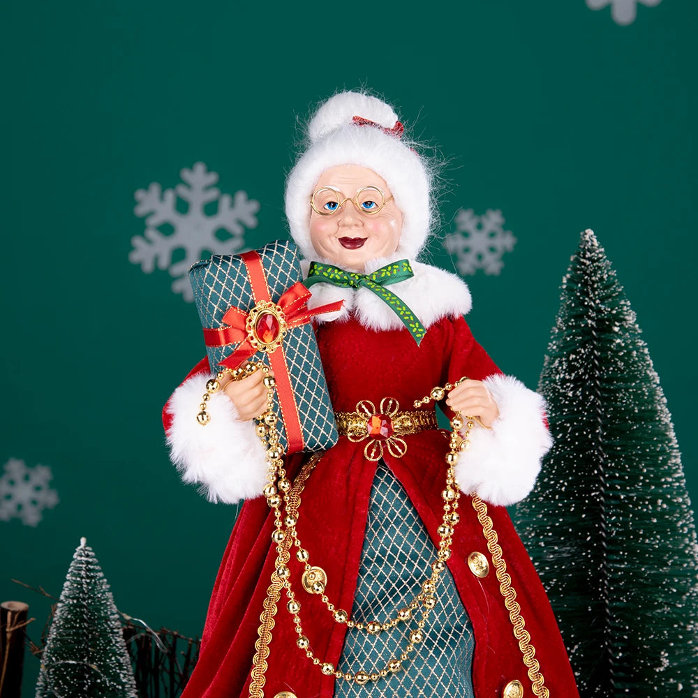 40cm natal anjo boneca estatueta brinquedo colher de árvore ornamentos em pé aniversário natal decorações navidad decoração para casa novedades