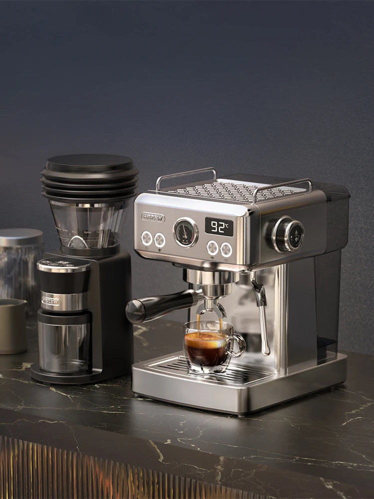 Hibrew moinho de café elétrico automático com 31 engrenagens para café expresso americano despeje sobre armazenamento visual de feijão g3