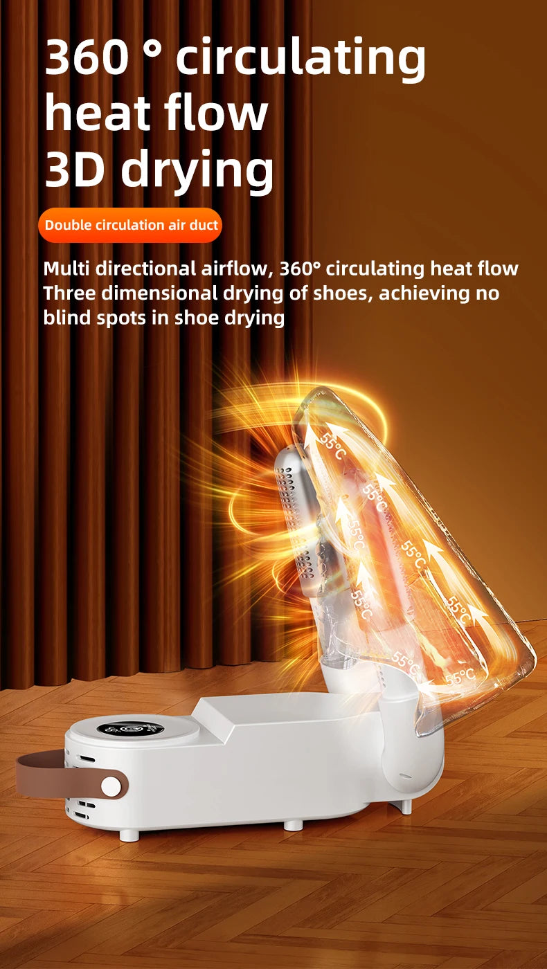 HOMEFISH Secador de sapatos elétrico estilo coreano 220V - Aquecedor de calçados para desodorização e esterilização de aparelhos para uso doméstico
