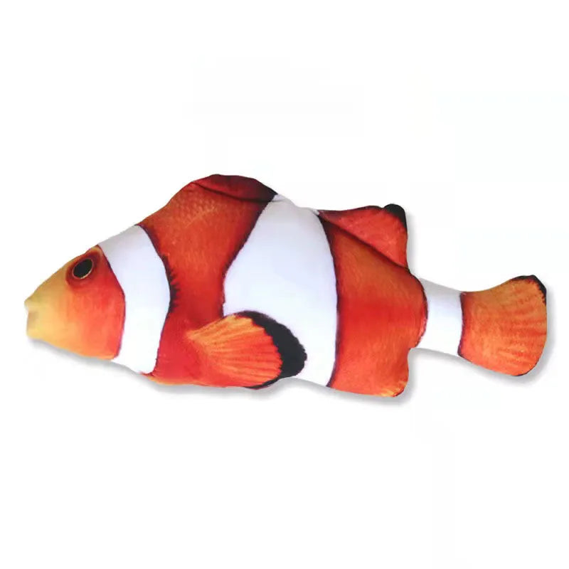 20cm gato favor peixe brinquedo de pelúcia travesseiro simulação peixe gato brinquedo animal de estimação treinamento interativo mastigar brinquedo suprimentos para animais de estimação