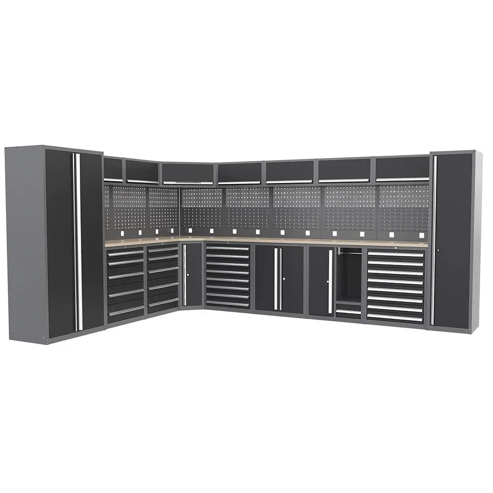 Conjuntos de ferramentas de armazenamento de ferramentas de nível industrial Garagem modular Bancada de trabalho de nível industrial resistente OEM ODM Garagem personalizável