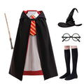 Meninas assistente escola cosplay vestido com capa uniforme da academia mágica para o dia das bruxas crianças bruxa role play festa traje carnaval