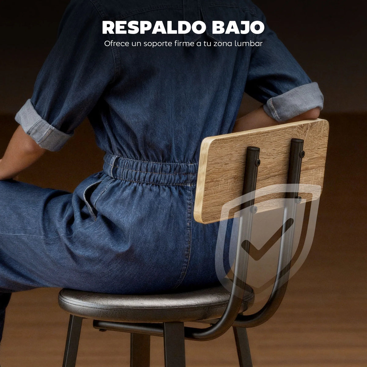 Conjunto Homcom com 2 Banquetas Altas de Cozinha com Encosto e Apoios para os Pés Estofados em PU, Assento de 75,5 cm
