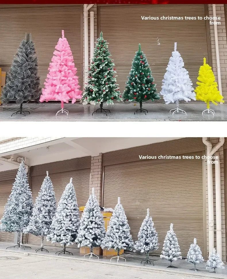 1-2PCS Árvore de Natal Artificial de 45cm, Árvore de Pinheiro Coberta de Neve