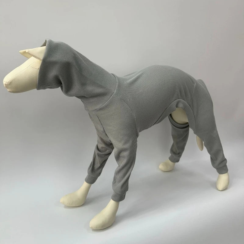 Roupa para Cães Greyhound Whippet Italianos, Pijama de Primavera para Cães de Porte Médio e Grande, Gola Alta, Terno de Quatro Patas S-5XL
