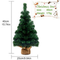 Mini Árvore de Natal Artesanal de PVC de Alta Qualidade 20/30/40CM, Árvore de Natal Mini DIY, Plantas Artificiais para Decoração de Casa