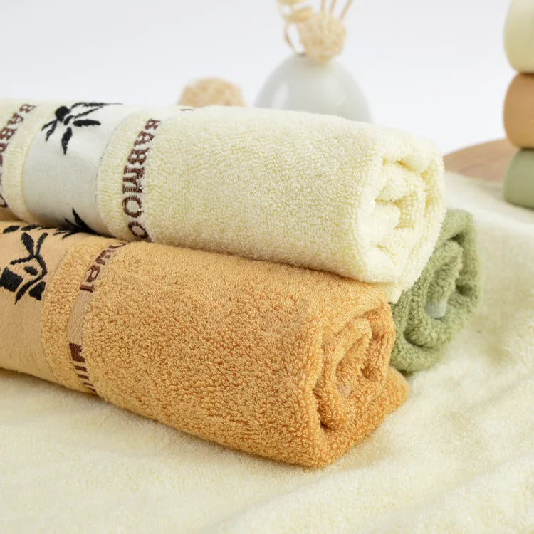 Conjuntos De Toalhas De Fibra De Bambu Para Adultos, Absorvente Grosso, Toalhas De Banheiro De Luxo, Toalha De Rosto, Casa, Conjunto De 1, 4, 6