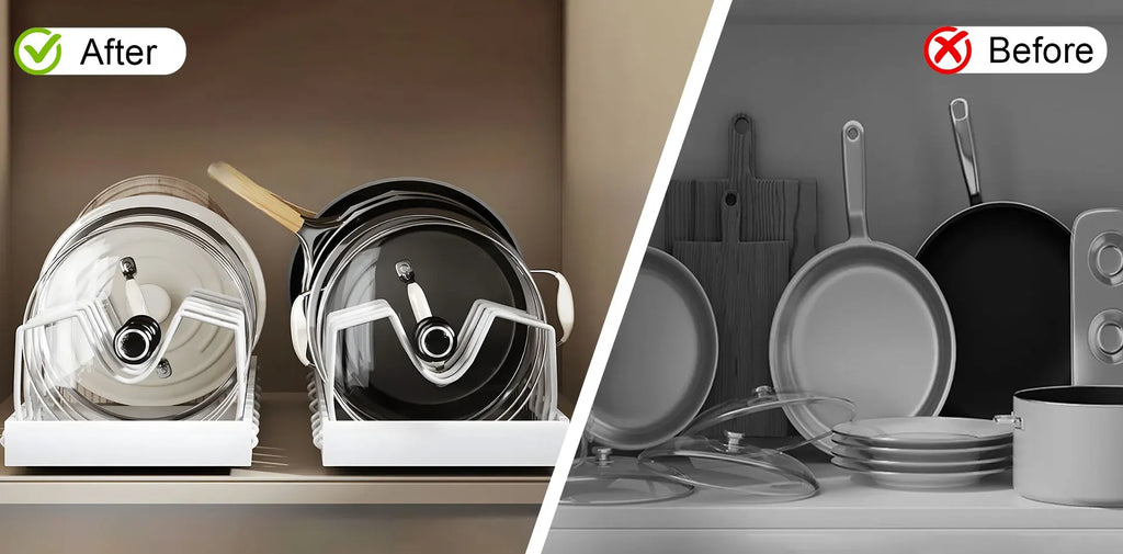 1pc cozinha multifuncional organizador retirar para panelas/panelas tampa deslizante titular rack de especiarias & prato secagem cremalheiras gaveta organizador