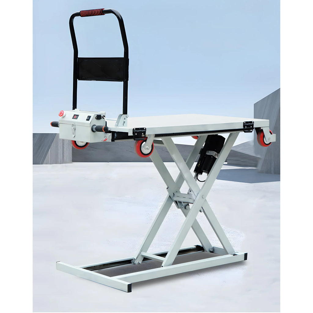 Carrinho de Plataforma Hidráulica Elétrica Dobrável de 300KG para Elevação e Movimentação de Pequenos Caminhões, Tipo Tesoura Portátil - Kasa & Pet