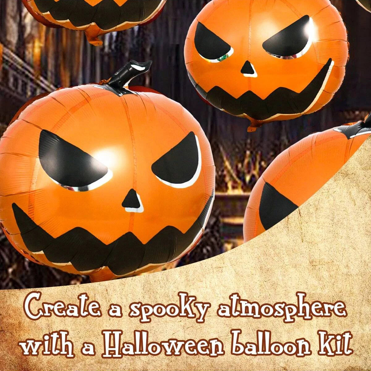 Balão de Halloween em Forma de Abóbora Gigante Jack O Lantern, Decoração de Festa para Crianças e Adultos, Casa Assombrada, Trick Or Treat, Eventos de Outono