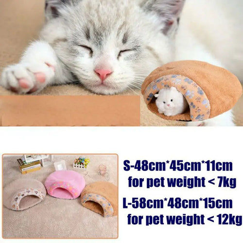 Produtos para animais de estimação flanela macia quente casa de gato tapetes para animais de estimação saco de dormir adorável hambúrguer filhote de cachorro almofada cama de coelho canil de cachorro cama de gato