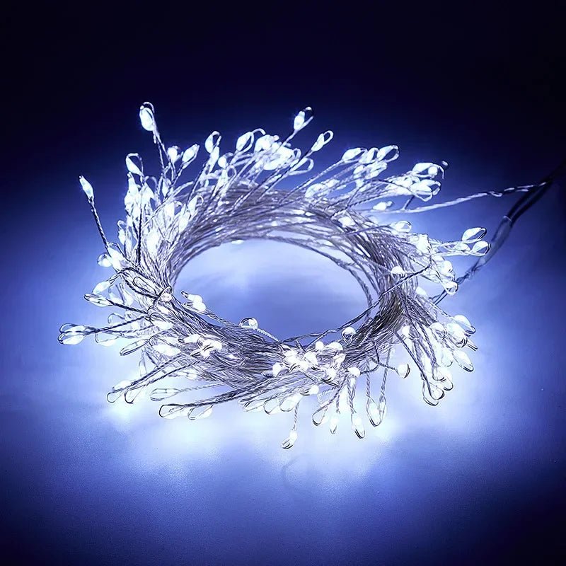 Luzes de cordão LED para decoração de árvore de Natal, guirlanda de Halloween e Ano Novo, luzes de fada com alimentação DC EU/US para decoração de casamento, festa e Natal - Kasa & Pet