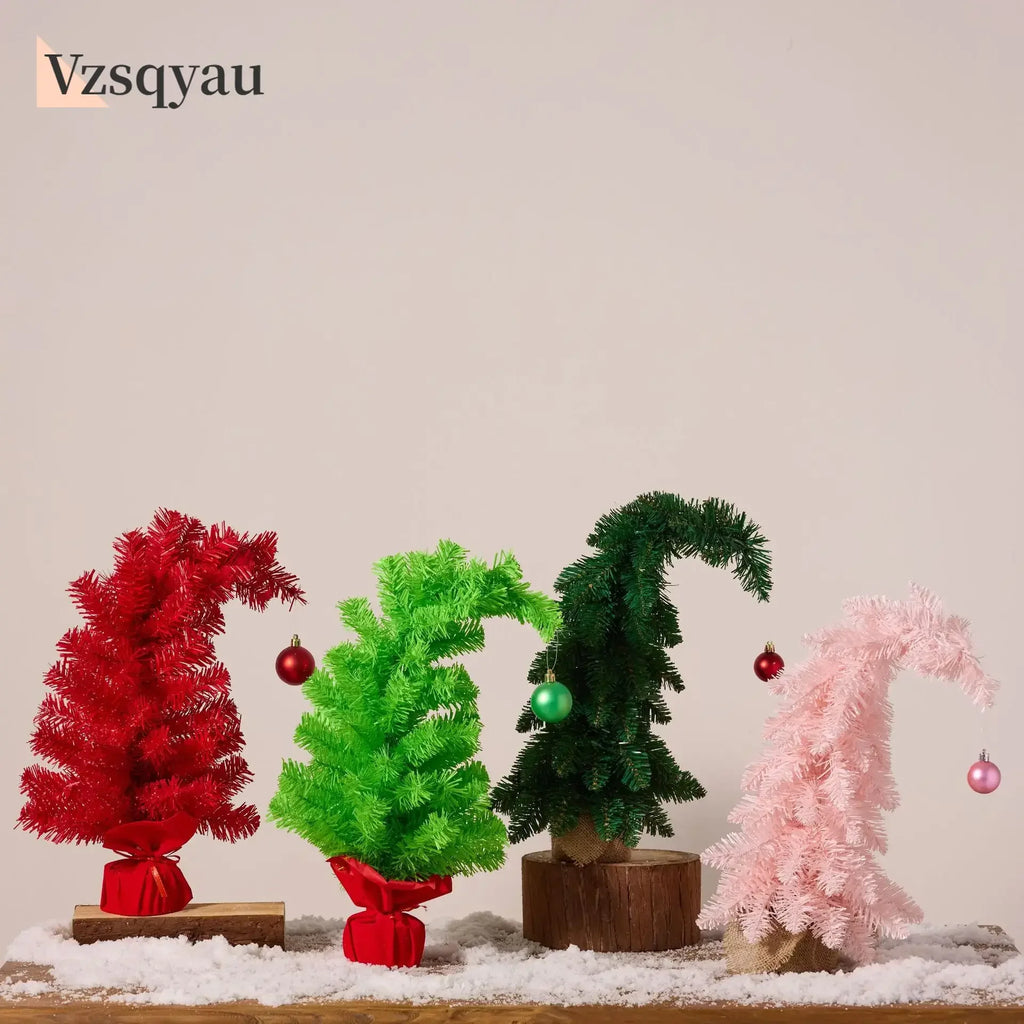 Ornamento de árvore de natal durável mini decoração de árvore de natal adereço para festas de natal reuniões de família decoração diária de mesa