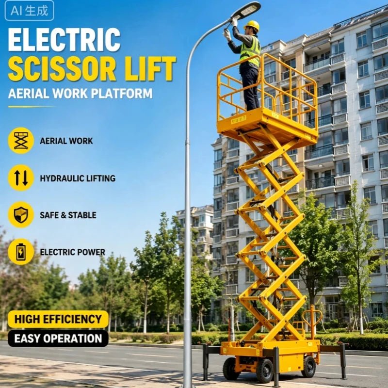 Plataforma Elevatória Elétrica de Alta Estabilidade com Certificação CE, Elevador Hidráulico Tipo Tesoura com Velocidade de Elevação Personalizada para Equipamentos de Oficina