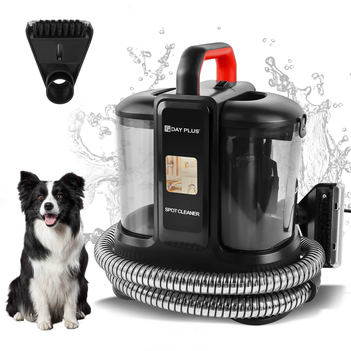 Máquina de Limpeza de Manchas para Casa, Tecidos, Assentos de Carro, Estofados, Resíduos de Animais de Estimação, Sofás e Carpetes, Potência de Sucção de 13Kpa