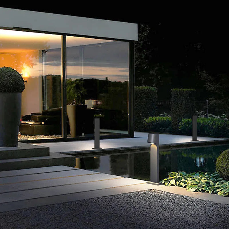 Led ao ar livre luz do gramado comunidade criativa jardim luz simples e moderna paisagem luz jardim villa à prova dwaterproof água luz do gramado