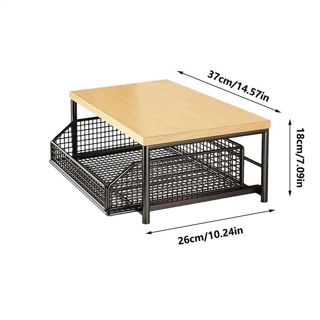 Organizador de bancada de cozinha, prateleira multiuso para micro-ondas, temperos, máquina de café e impressora, acessórios de cozinha