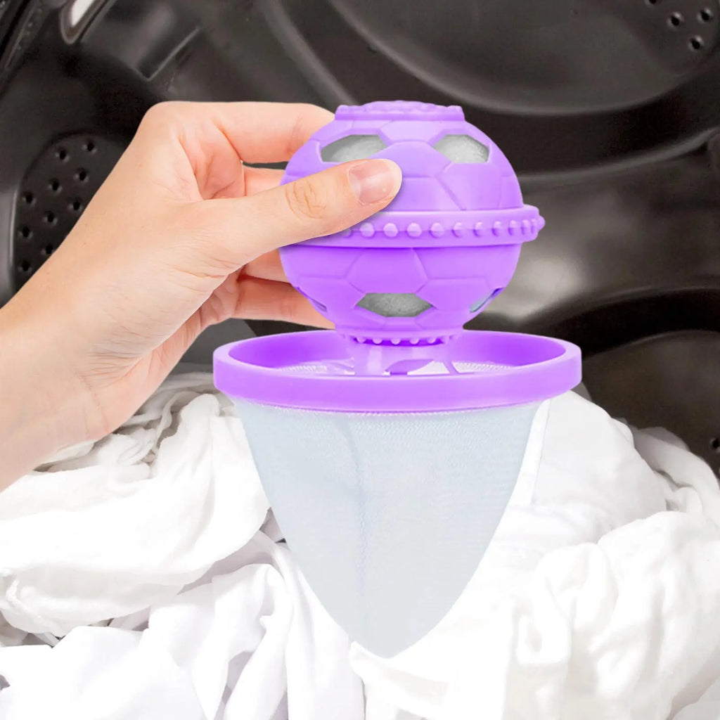 Removedor de Pelos de Animais para Lavanderia, Flutuante, Reutilizável, com Filtro de Esponja Integrado, Removedor de Pelos de Cães para Salão de Estética Animal e Uso Doméstico