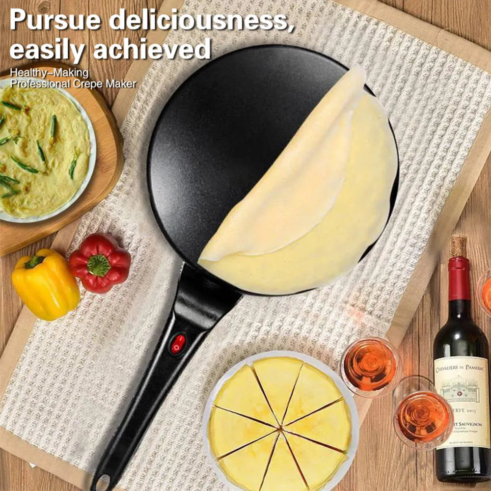 Máquina de waffle elétrica TINSOL, máquina de fazer bolos, máquina de assar pizza para o café da manhã, chapa para panquecas, frigideira antiaderente, frigideira para rolinhos primavera.