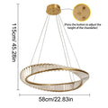 Led anel de luxo luzes pingente para sala estar jantar lustre moderno decoração casa lâmpada do teto nordic luminária lustre