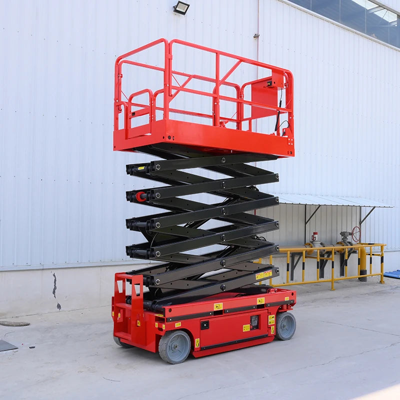 Plataforma Elevatória Hidráulica Mini de 4m, 6m, 8m, 16m, Plataforma Elevatória Elétrica Móvel Autopropelida com Aprovação CE