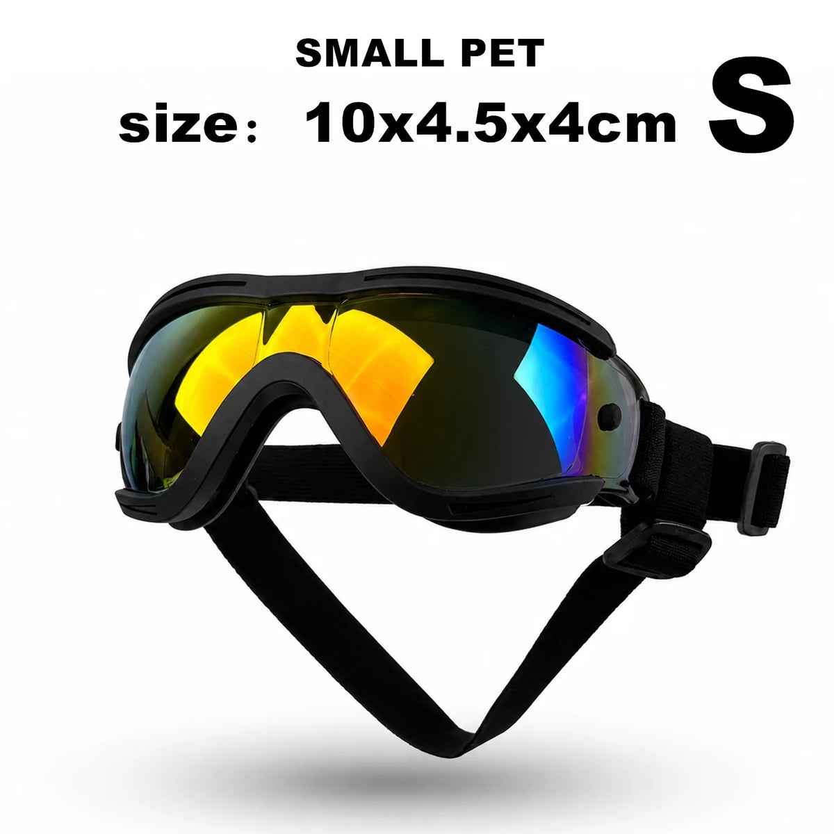 Óculos de Proteção para Cães Pequenos e Médios com Proteção UV e à Prova de Vento, Óculos de Sol para Animais de Estimação com Alça Ajustável