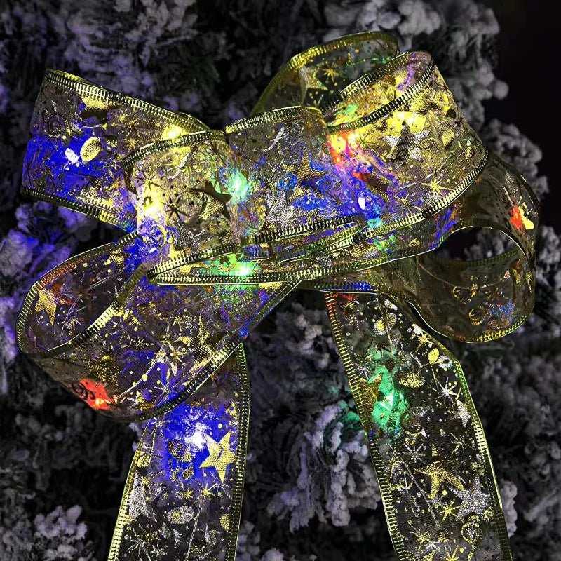 Decoração de natal fita luzes de fadas ornamento da árvore de natal luzes da corda de natal navida natal decoração de ano novo 2025