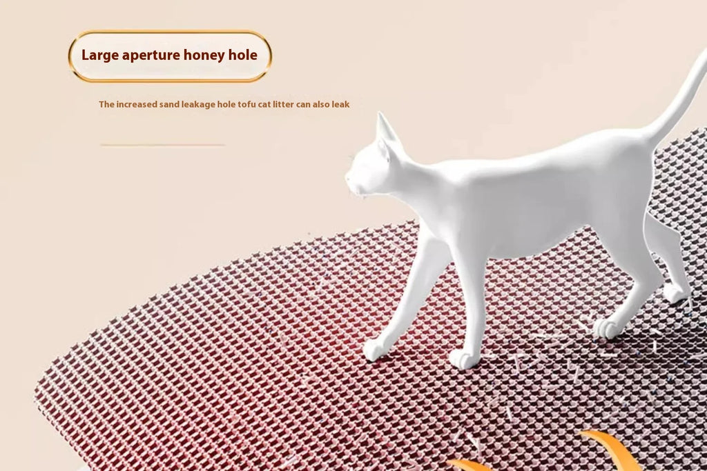 Tapete de areia extra grande para gatos, resistente, à prova d'água, 2 camadas, antiderrapante, lavável, protetor de piso para animais de estimação, caixa de areia