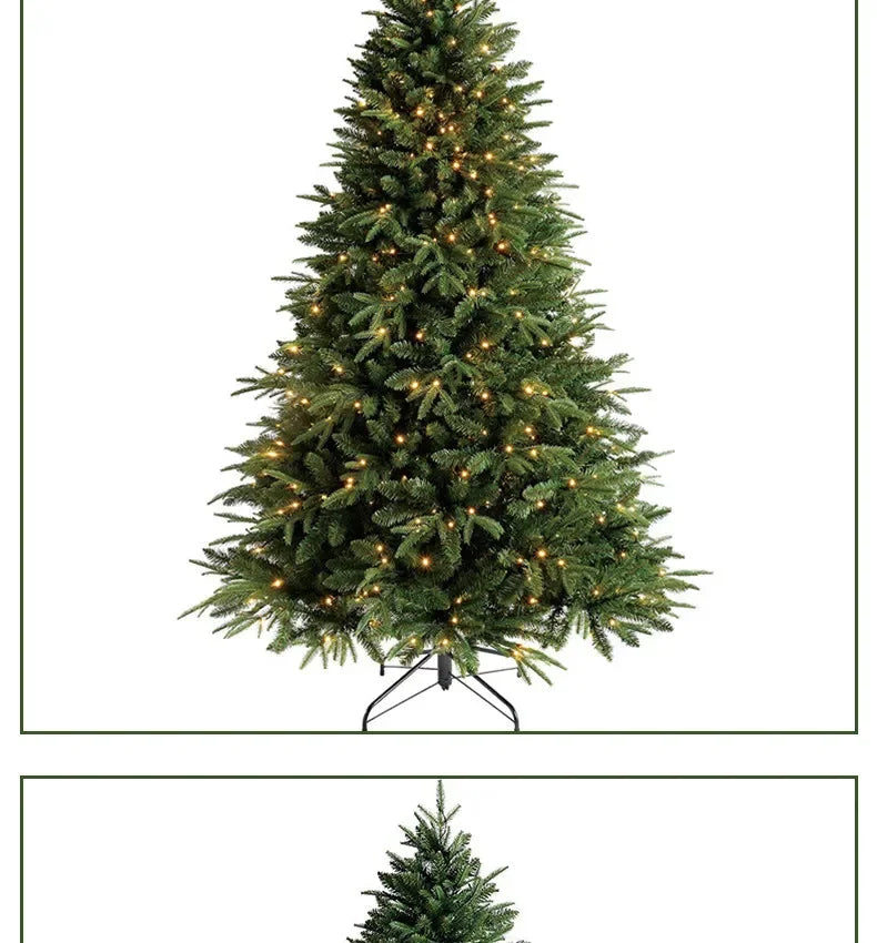 Decore a árvore de Natal em 2027. Material misto de PE de alta qualidade. Design Seguro. 1,2 a 2 metros. Ideal para encontros familiares.
