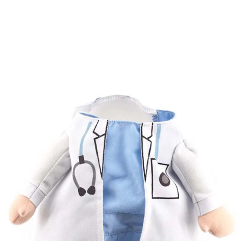 Roupas para animais de estimação gato cão cosplay médicos traje filhote de cachorro vestido branco engraçado casaco vestido de festa para pequenos animais de estimação roupas chihuahua trajes