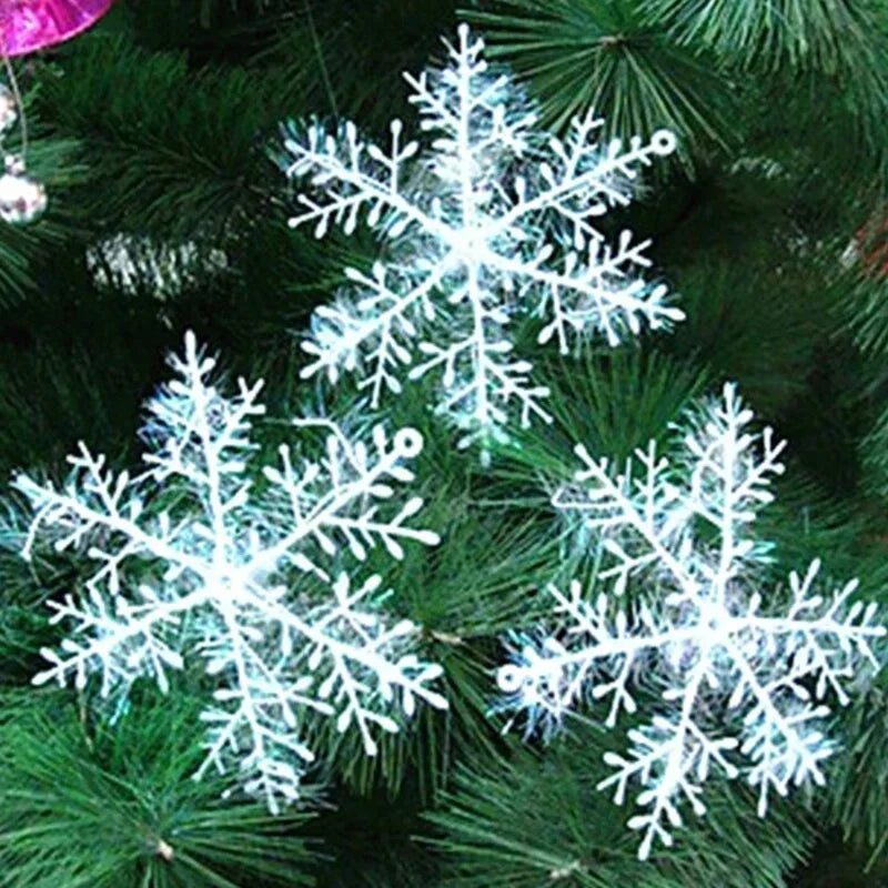 Natal Snow White Tree Decorações, Holiday Party, decoração de casa, 10 sacos