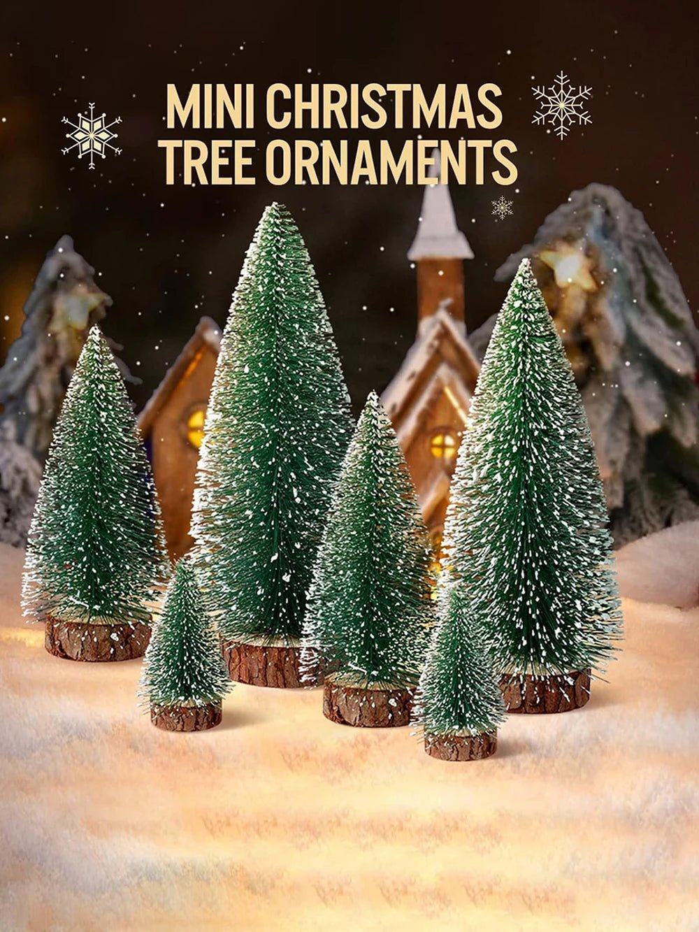 Decoração de natal artificial mini ornamentos de árvore em miniatura pinheiros de neve de cedro para decoração de mesa de casa 2024 navidad paisagem presentes