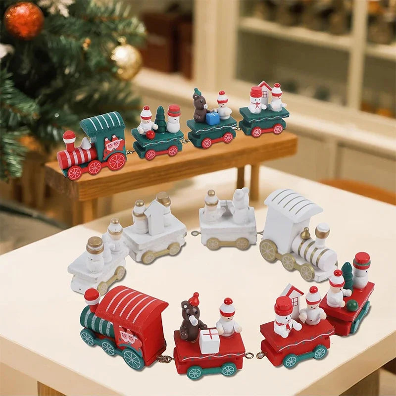 Decorações de Natal: Trem, Enfeites para Árvore de Natal, Decoração para Festas e Casa, Ano Novo 2026, Presente de Natal, Adereços para Vitrine