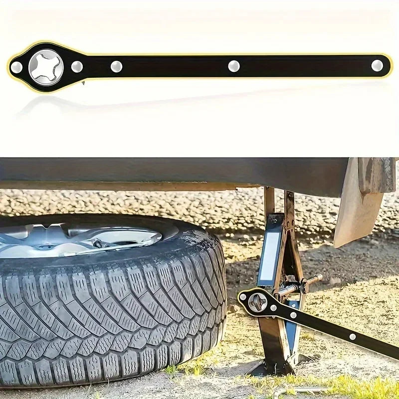 Carro de poupança de trabalho jack chave de catraca tesoura jack garagem pneu roda lug chave lidar com chave de poupança de trabalho ferramenta de reparo do carro