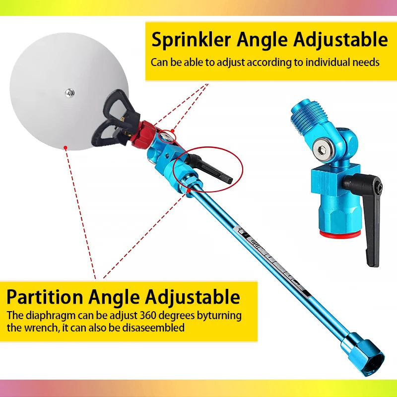 Kit de Pistola de Pintura Sem Ar com 3 Bicos, Cabo de Extensão de 10 Polegadas, Acessório Guia de Pulverização, Filtros para Pintura de Paredes
