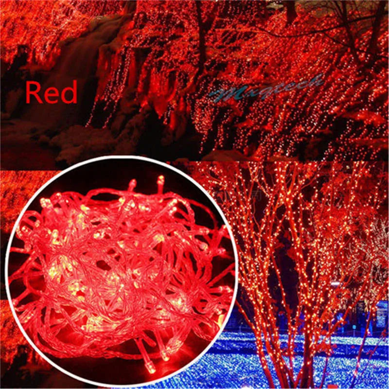 Christmas Lights 10M 20M 30M 50M 100M Decorative Led String Fairy Light 8 Modes Garlands Lights For Wedding Party Holiday Lights
