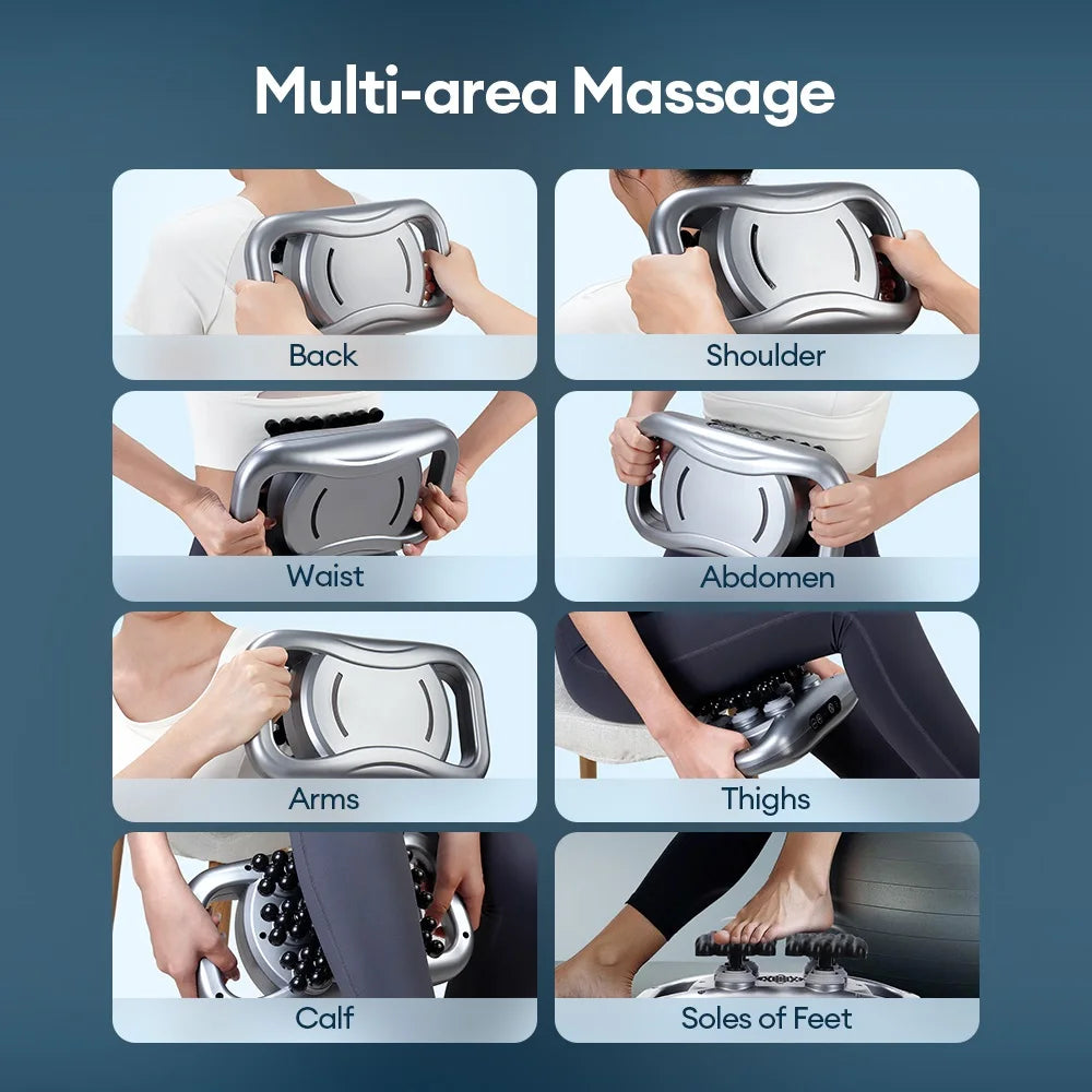 66-head Fascia Gun High Frequency Vibration Body Massage Gun Back Massager Waist Massager Neck Shoulder Thigh Massager