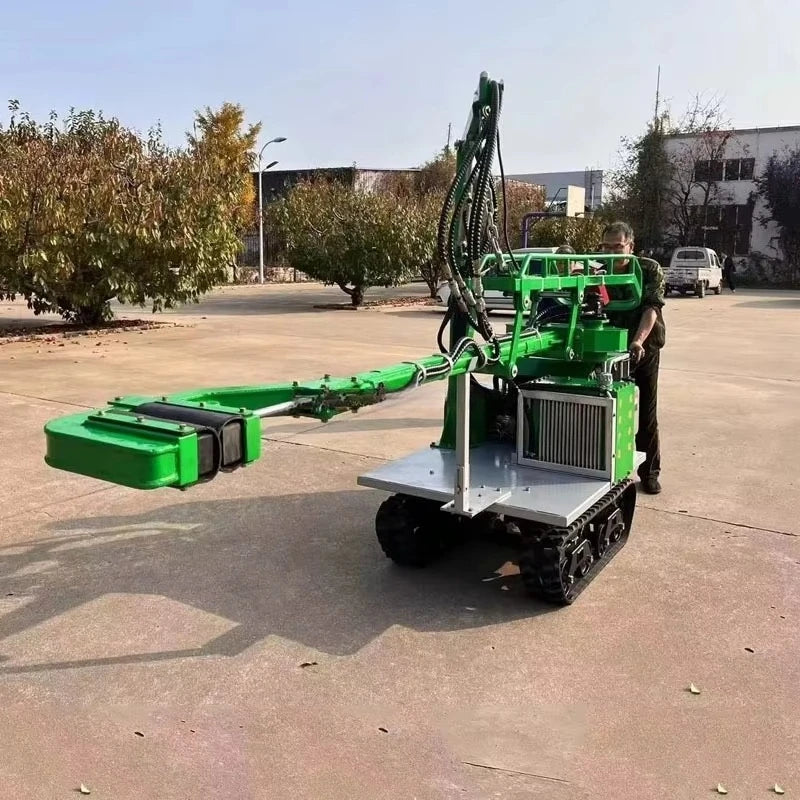 Máquina Colheitadeira e Vibradora de Árvores Frutíferas Personalizada com Alta Eficiência e Esteiras Duráveis para Cítricos, Azeitonas e Amêndoas
