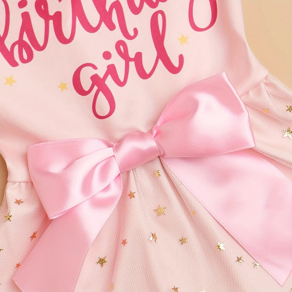 Vestido para cachorro e menina, roupas para animais de estimação, cachorrinho, laço rosa, tule, lantejoulas, roupas para cachorro