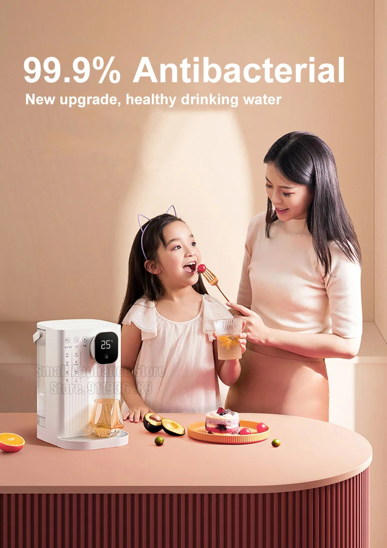 Jmeye dispensador de água de calor instantâneo portátil casa escritório chá fabricante dois métodos enchimento água aquecedor desktop purificador água