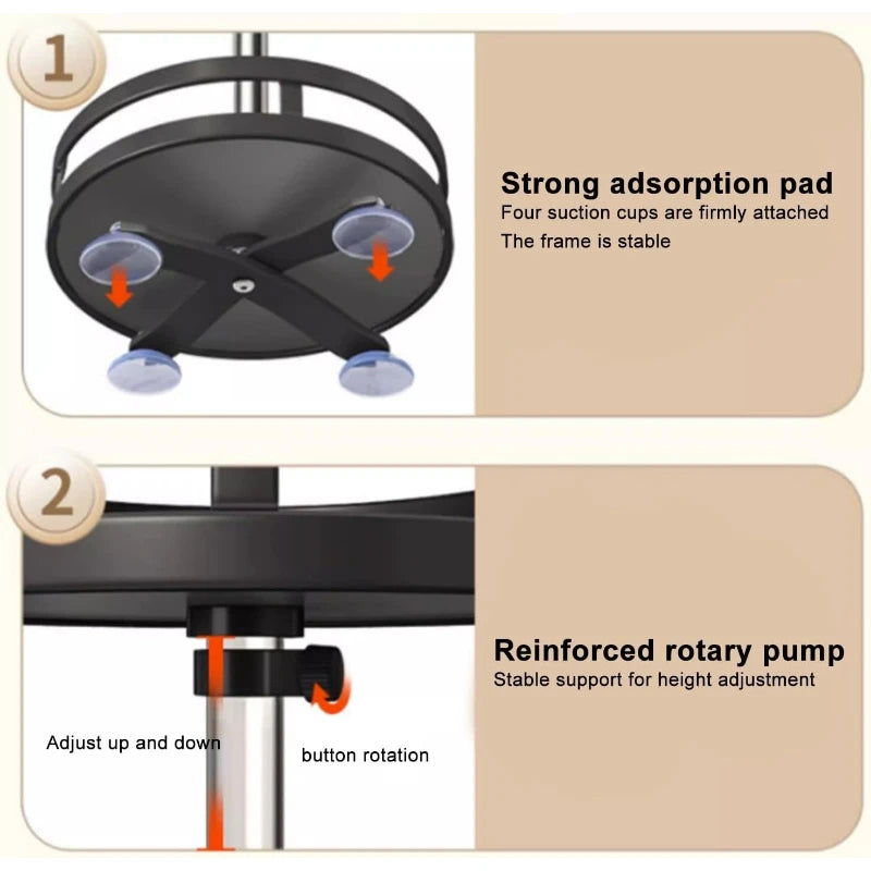 Suporte de Armazenamento de Cozinha Rotativo 360 Graus, Organizador Multifuncional de Temperos para Bancada, Suporte para Condimentos, Óleo, Molho e Temperos
