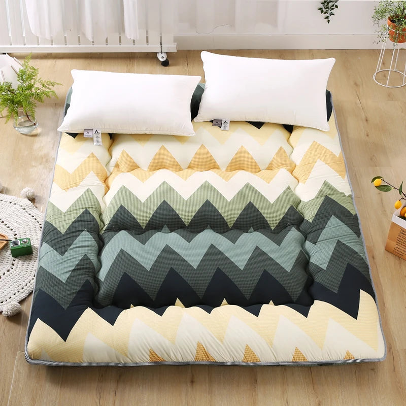 Colchão Tatami Espesso Estilo Japonês, Tapete de Chão Macio, Almofada Dobrável para Descanso em Casa, Acessório para Quarto