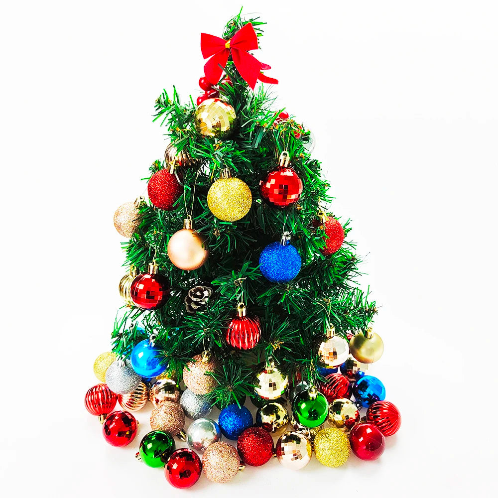Enfeites de Natal para Árvore, Bolas de Natal, Pingentes para Pendurar, Decoração para Festas em Casa, Presente de Ano Novo, Decoração de Natal 2027, 12, 24, 36 peças