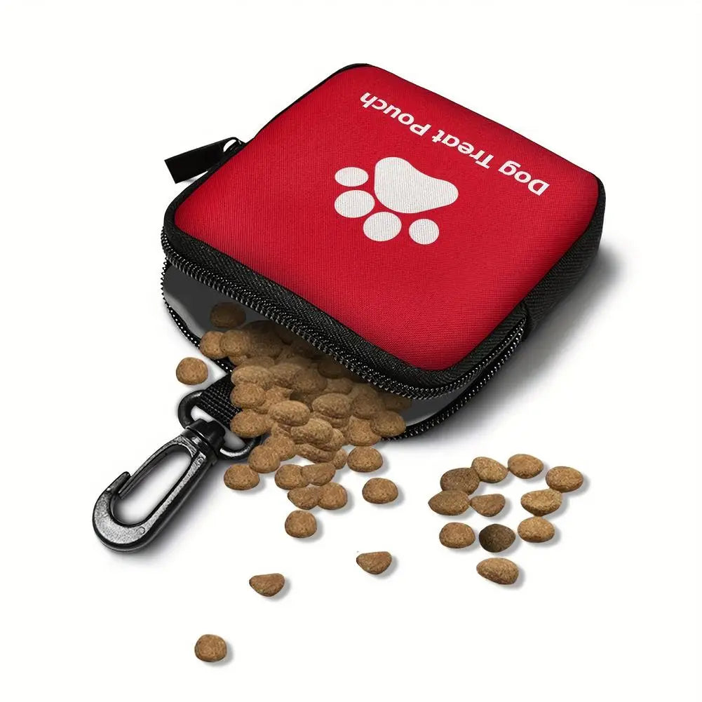1 unidade Bolsa Portátil para Petiscos de Cães, Pochete de Cintura para Passeio e Treinamento ao Ar Livre, Bolso de Armazenamento de Alimentos