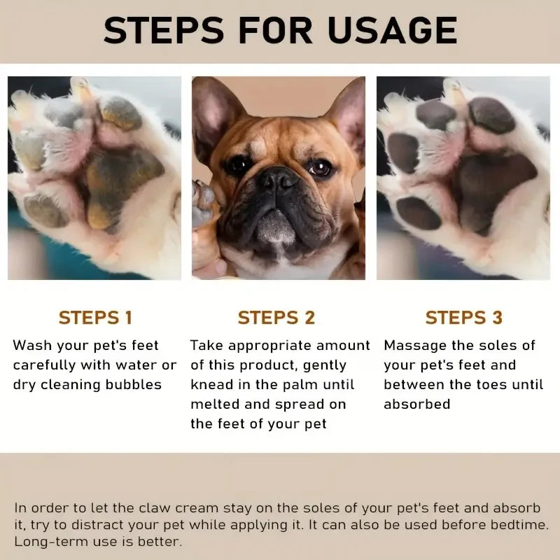 45g cão nariz e pata bálsamo cão pata creme gatos cães pata protetor creme pet pés hidratante pet crack pés reparação acessórios para animais de estimação