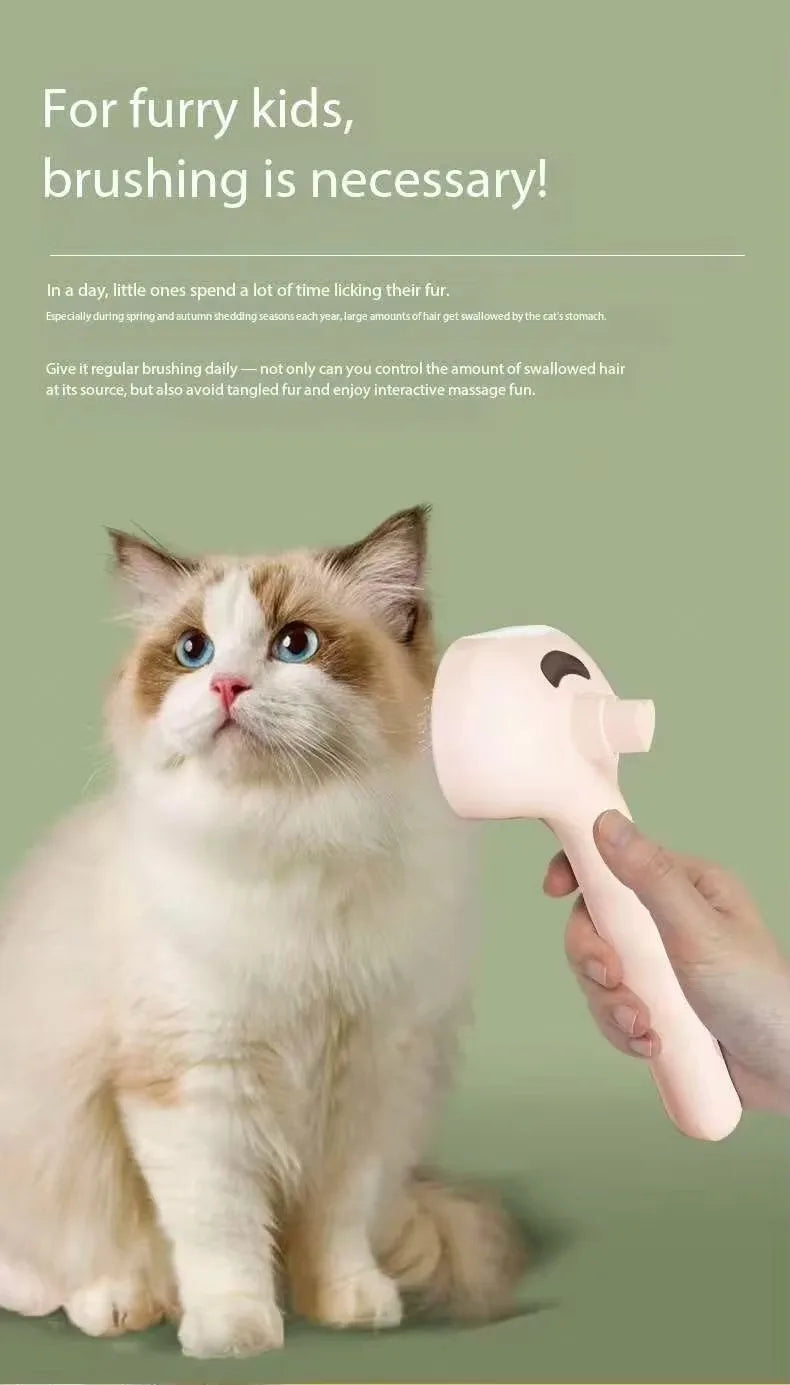 Pet Spray Hair Comb Pet Hair Remover Cleaning Brush Cats Grooming Dog Accessories Tools Dematting Water Mist Humidifier Comb